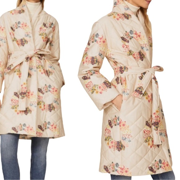 NEW Samantha Sipos Quilted Sunburst Coat - Picture 1 of 16